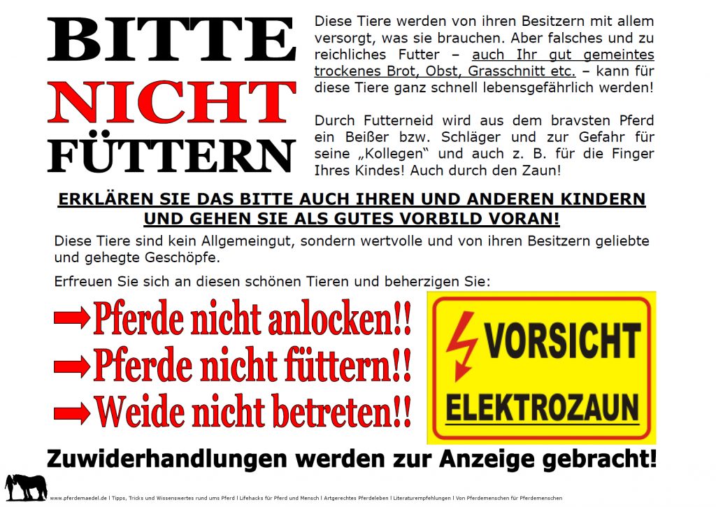 Schild 'Füttern Der Rinder Verboten' – 30x20 Cm Kunststoffschild, Wetterfest & UV-beständig – Für Weide Oder Stall